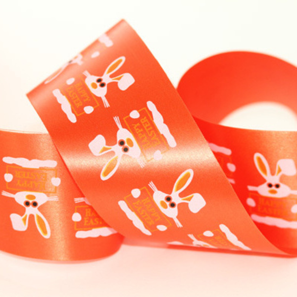Rotary Print 45mm Easter Style Design (Plate: 803, Colour(s): Orange 11 and White)