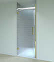 Reeded Oyster Frameless Shower Door (72AR)