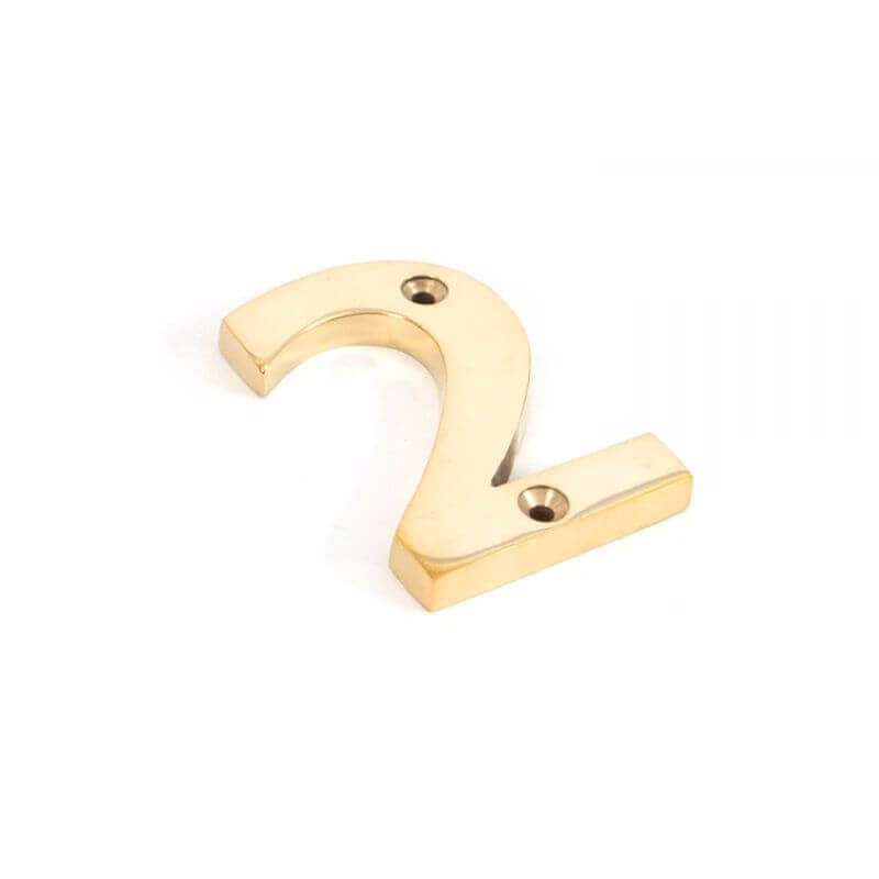 Anvil 83712 Pol. Brass Numeral 2