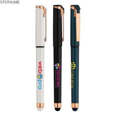 ISLANDER GEL PEARL ROSE GOLD STYLUS PEN.