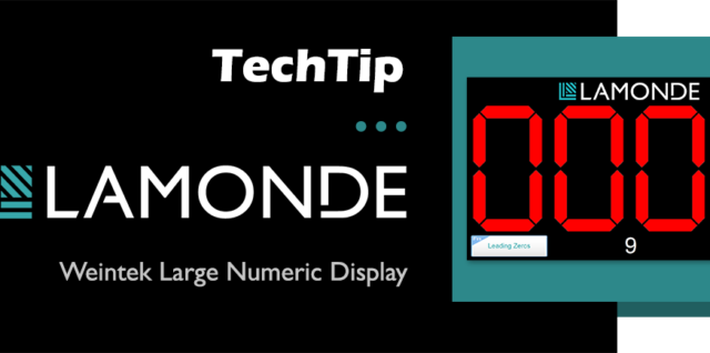 TechTip: Large Numeric Display on Weintek HMI
