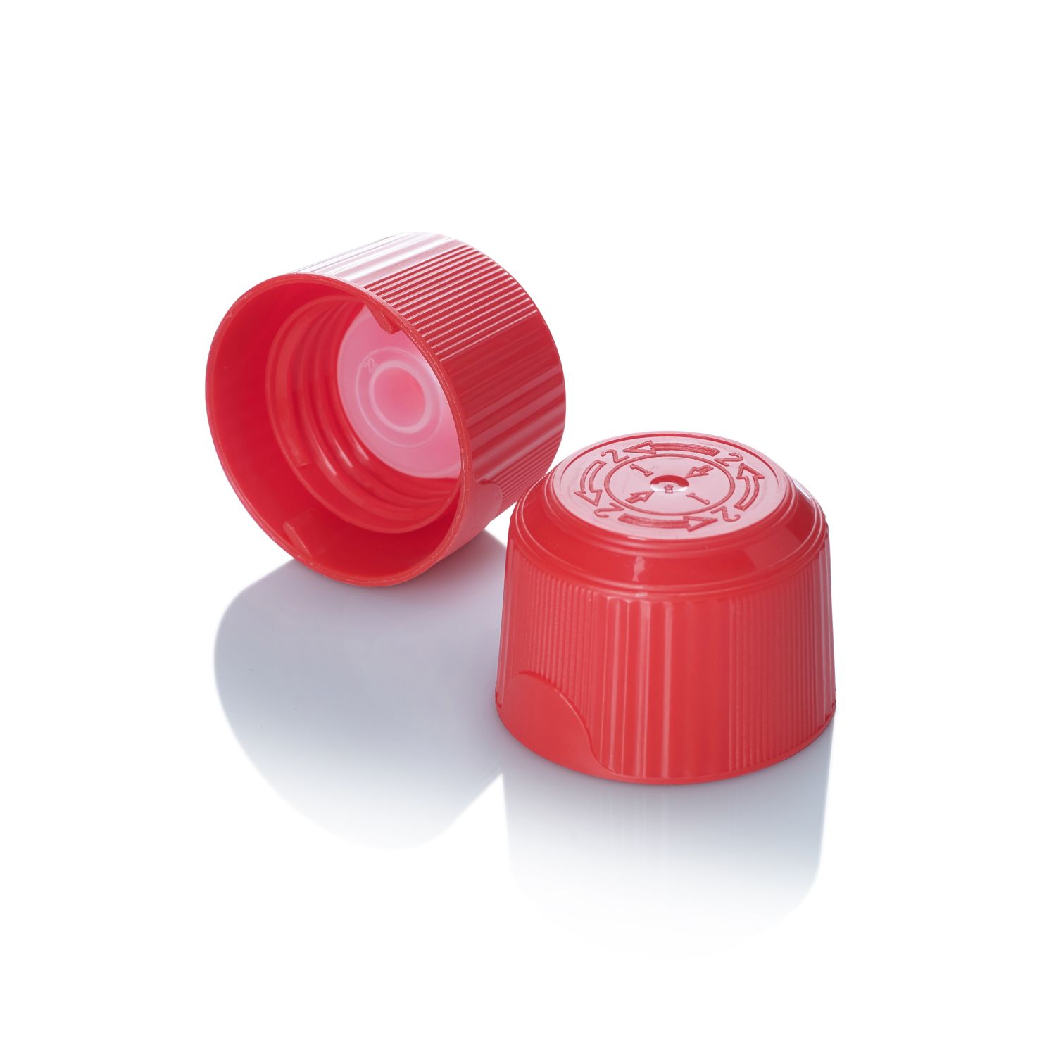 31.5mm Red Spouted Angle Neck Bottle Cap &#45; 2.5mm Orifice