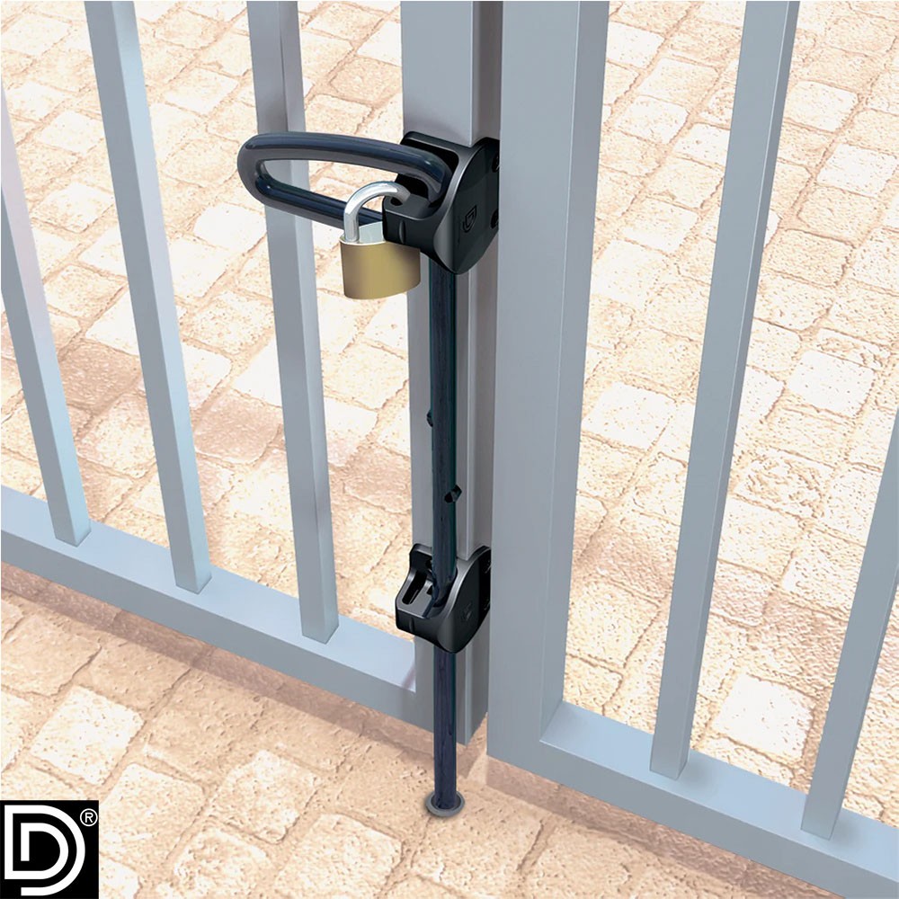 Q-Bolt Padlockable Drop-Bolt For Metal Gates 24" (610mm) Bolt Length