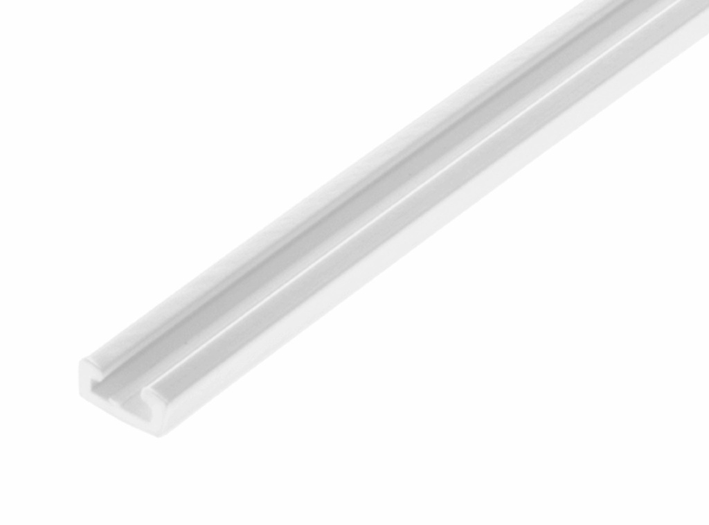 White Self Adhesive Backed Brush Seal Carrier (2.2m Length)