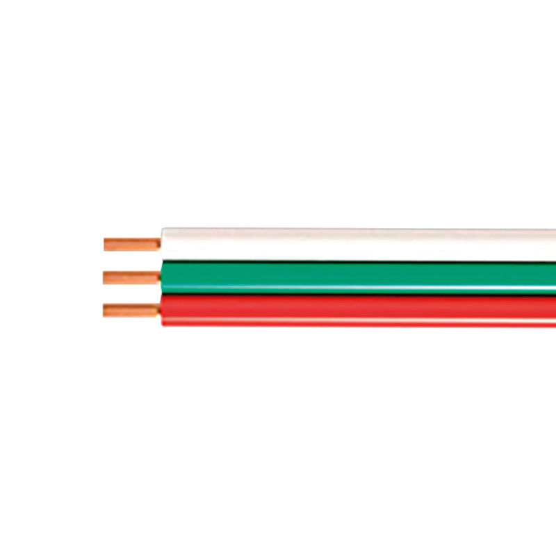 Integral 3 Core Cable 0.75mm² White/Red/Green 1M Wire