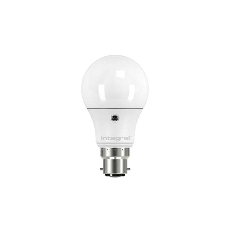 Integral Dusk to Dawn Sensor Non-Dimmable 2700K B22 GLS Bulb 4.8W