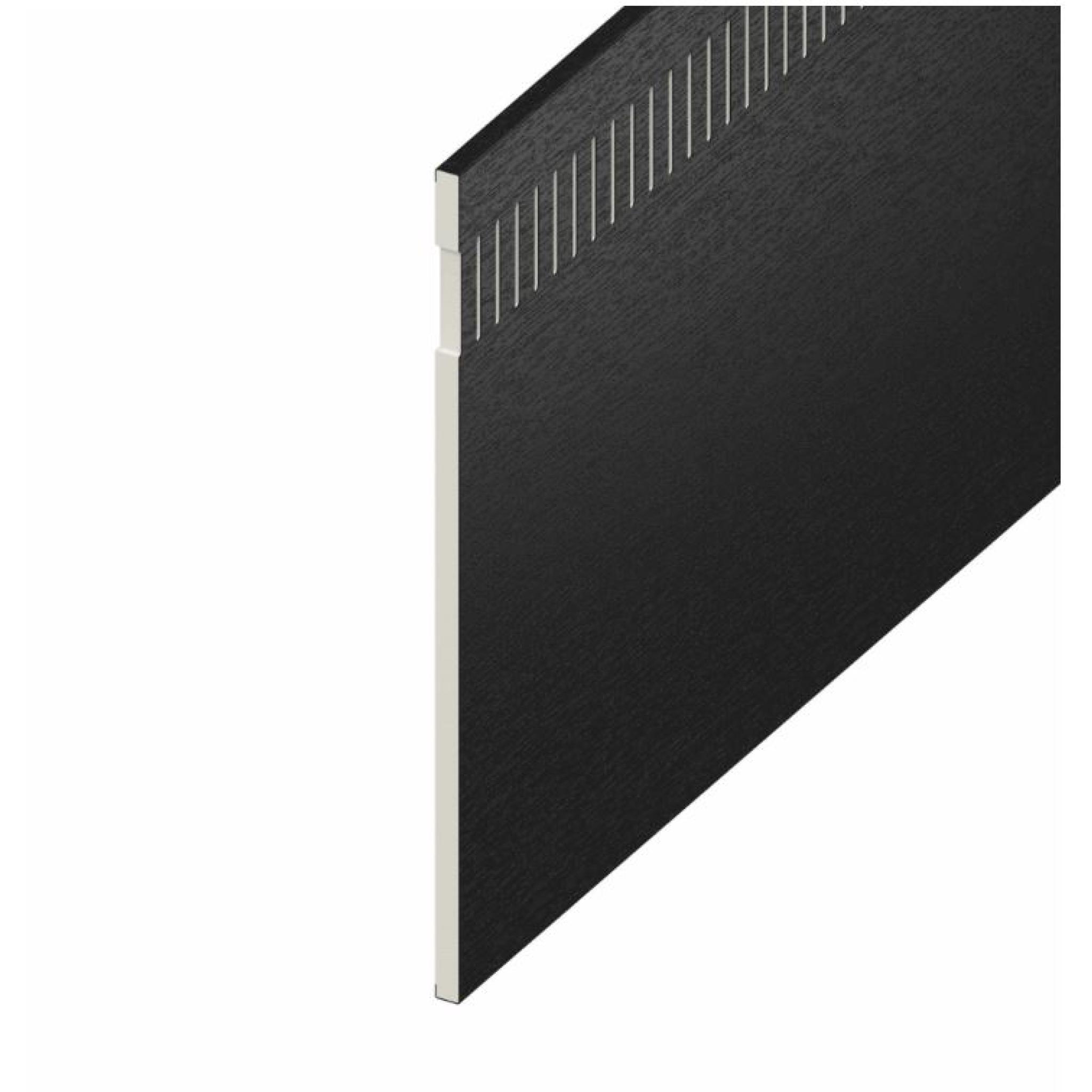 Black Ash UPVC Vented Soffit Board