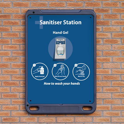 Market Leaders Of Advocate&#8482; Wall Poster Display Sanitiser Station
                                    
	                                    Sanitiser Station for Hand Gel and Wipes