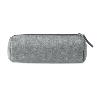 FELT ZIPPERED PENCIL CASE in Grey.