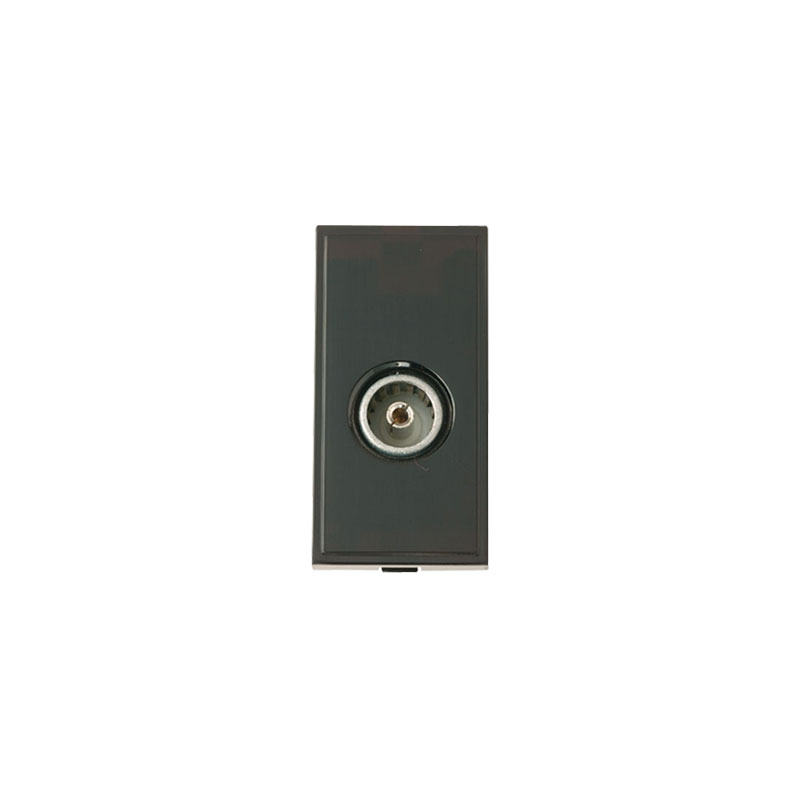 Click New Media Single Female Coaxial Module Black