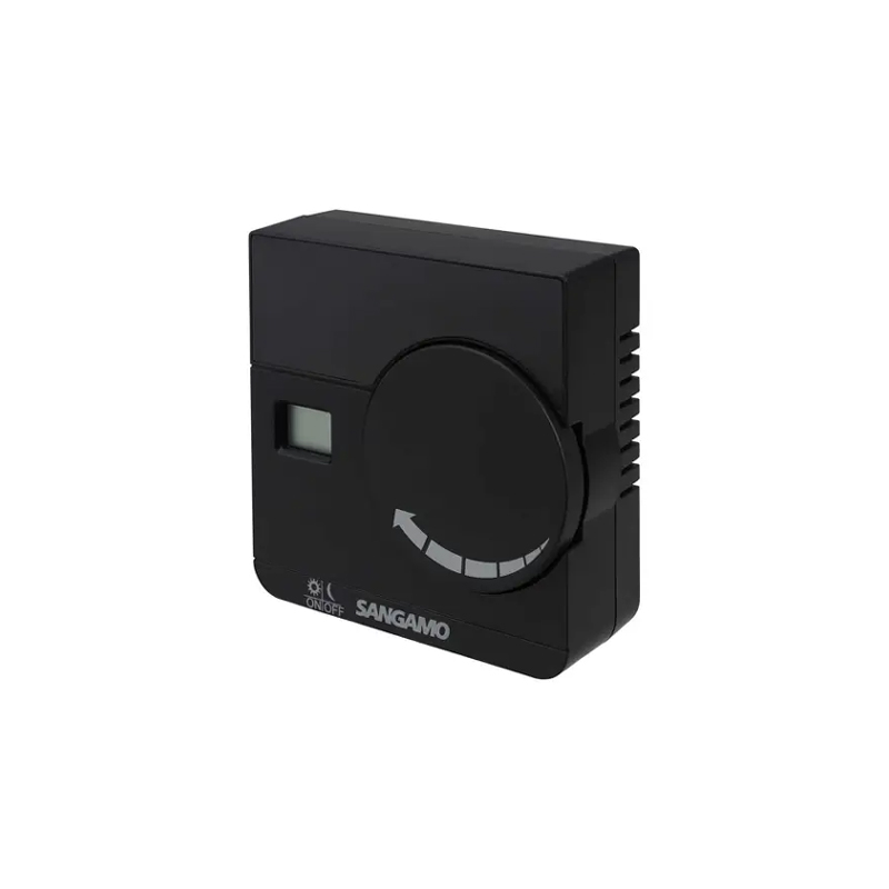Sangamo Electronic Digital Room Thermostat Black