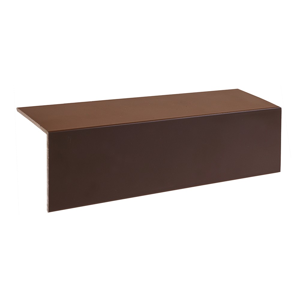 40 x 40 x 1.5mm Aluminium Angle 6m Long Matt Terra Brown RAL 8028
