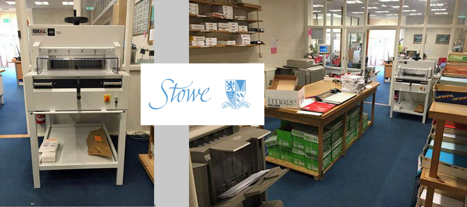 Stowe School upgrade to a new Ideal 4815 Guillotine