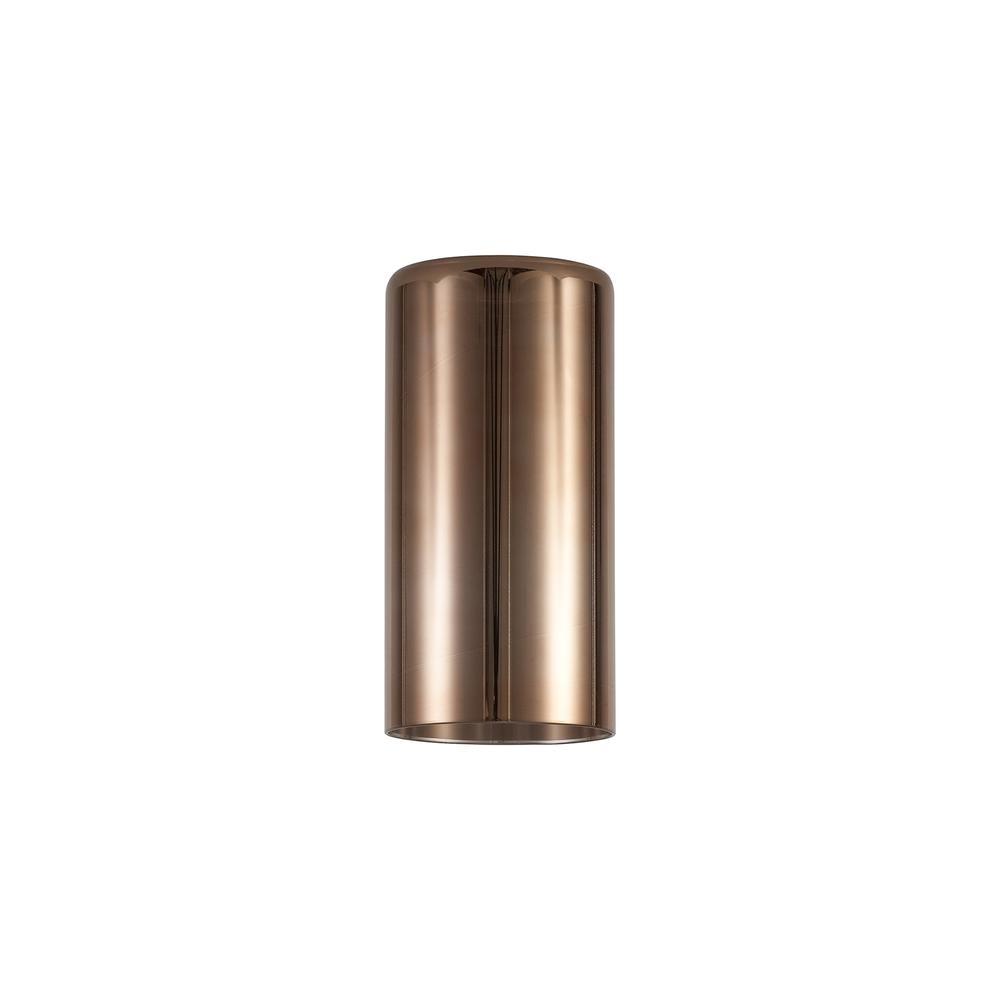 Luxuria Apex 100x200mm Tall Cylinder (A) Copper Glass Shade