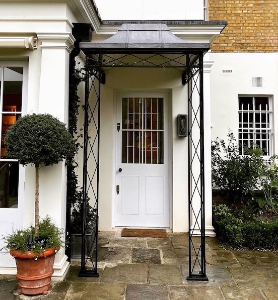 Regency Porch with Custom Roof Frame