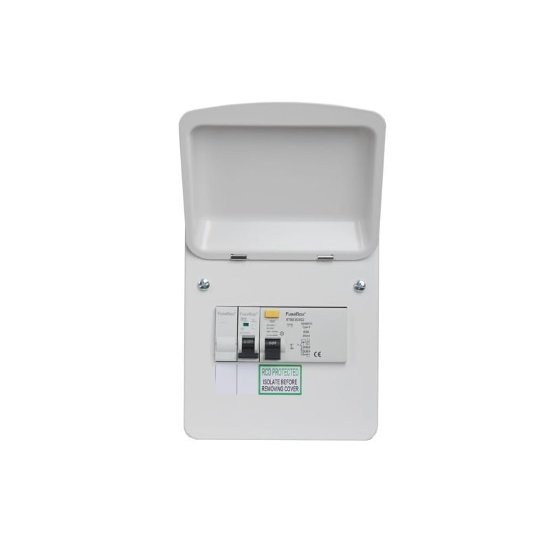 FuseBox EV Distribution Unit 30mA Type B 63A RCD & 32A MCB