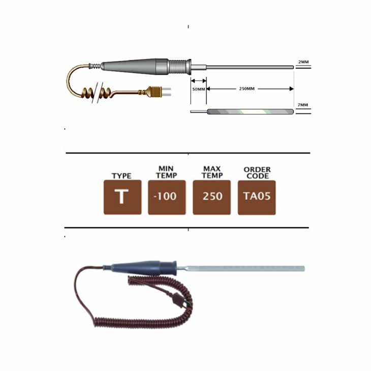 UK Providers Of TA05 - T Type Flat Food Probe