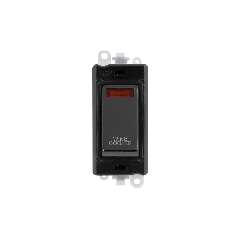 Click GridPro 20AX Black Nickel DP Switch Module with Neon Wine Cooler Insert Black