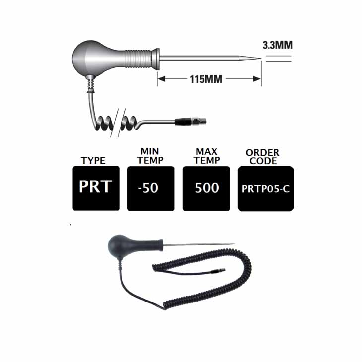 Providers Of PRTP05-C PT100 Needle Probe with Connector