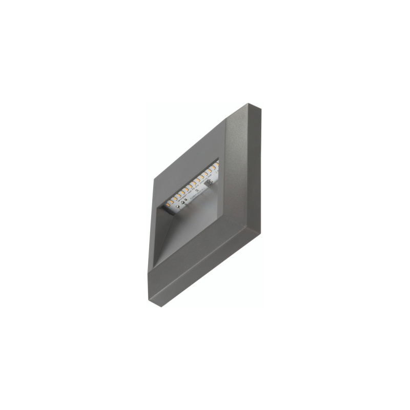 TimeGuard Square LED Step Light Dark Grey 1.1W