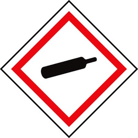 Compressed Gas GHS label