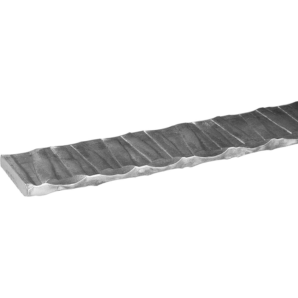 30 x 8mm - 3000mm Mild Steel Flat Bar Hammered and Textured