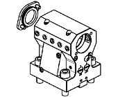 Single axial rear set boring bar holder &#216;40mm H&#61;100mm.