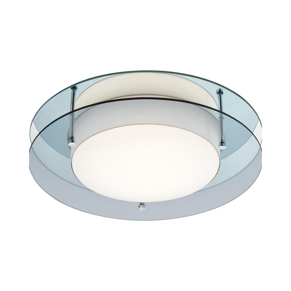 Luxuria Jasper 35cm Ceiling 1x18W LED 3000K 1620lm IP44 Smoked/Mirror