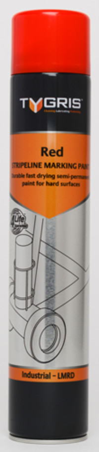 Tygris Line Marking Paint 750ml Red