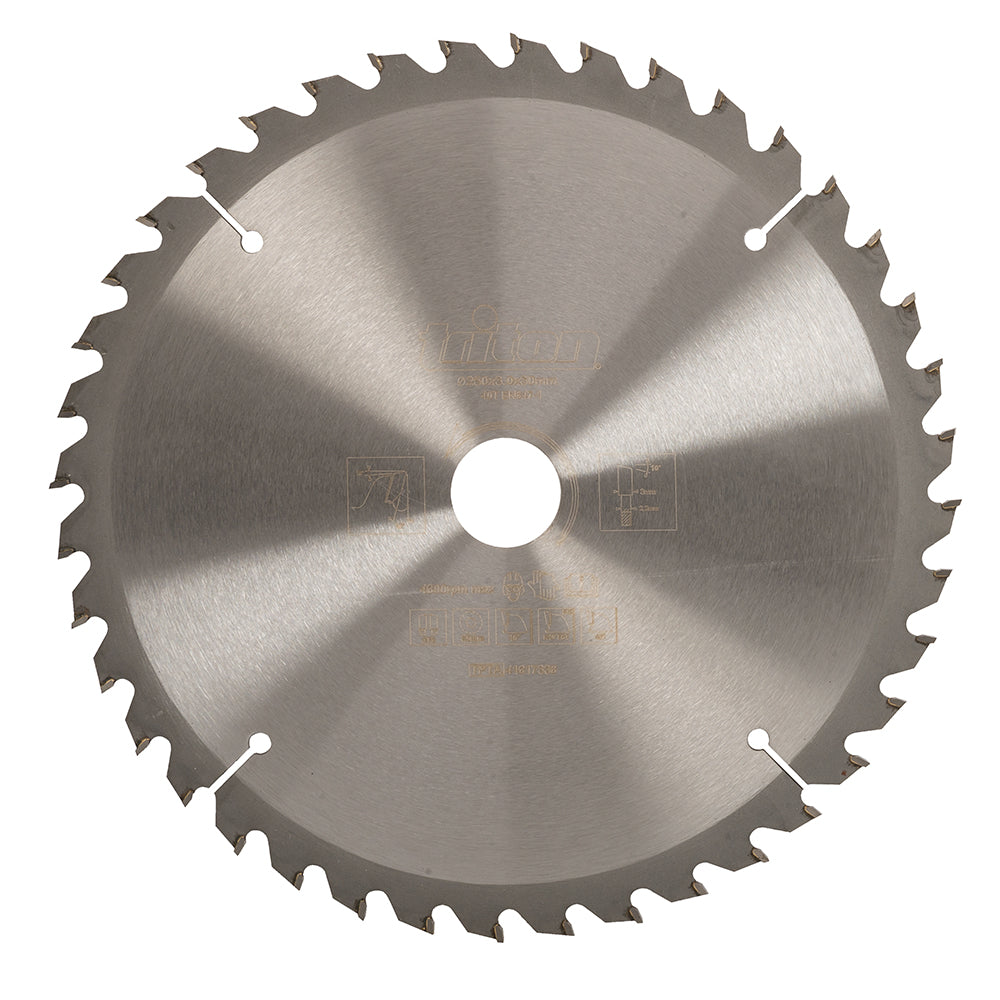 Triton 250 x 30mm 40T Woodworking Saw Blade