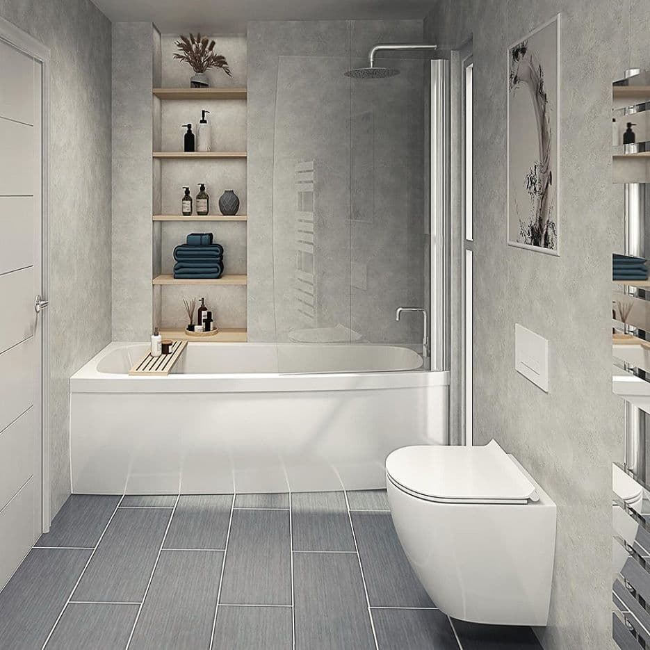 Easy-Install Shower Wall Panels For Bathrooms