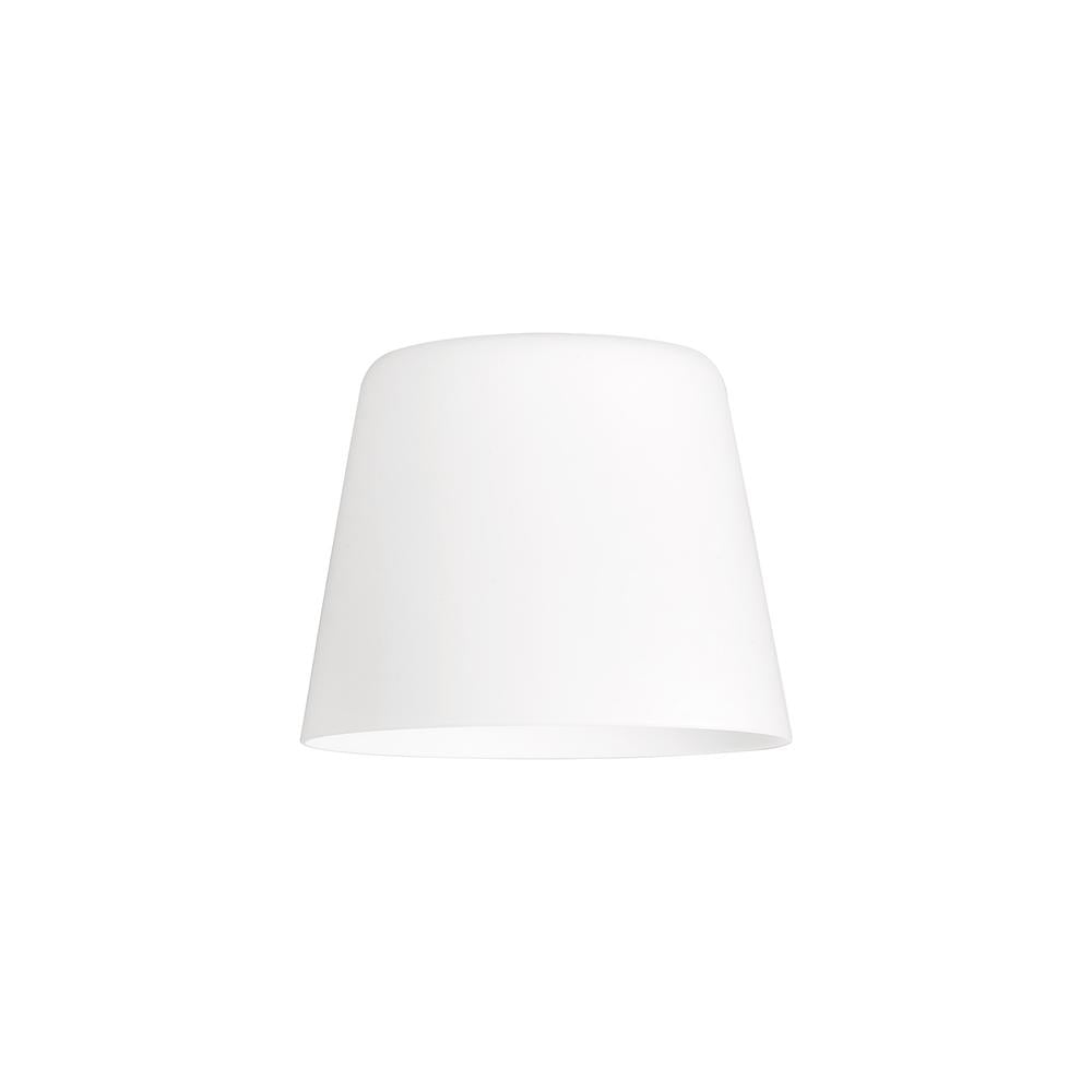 Luxuria Glorelle Flat Top 18cm Glass Shade (G) Opal