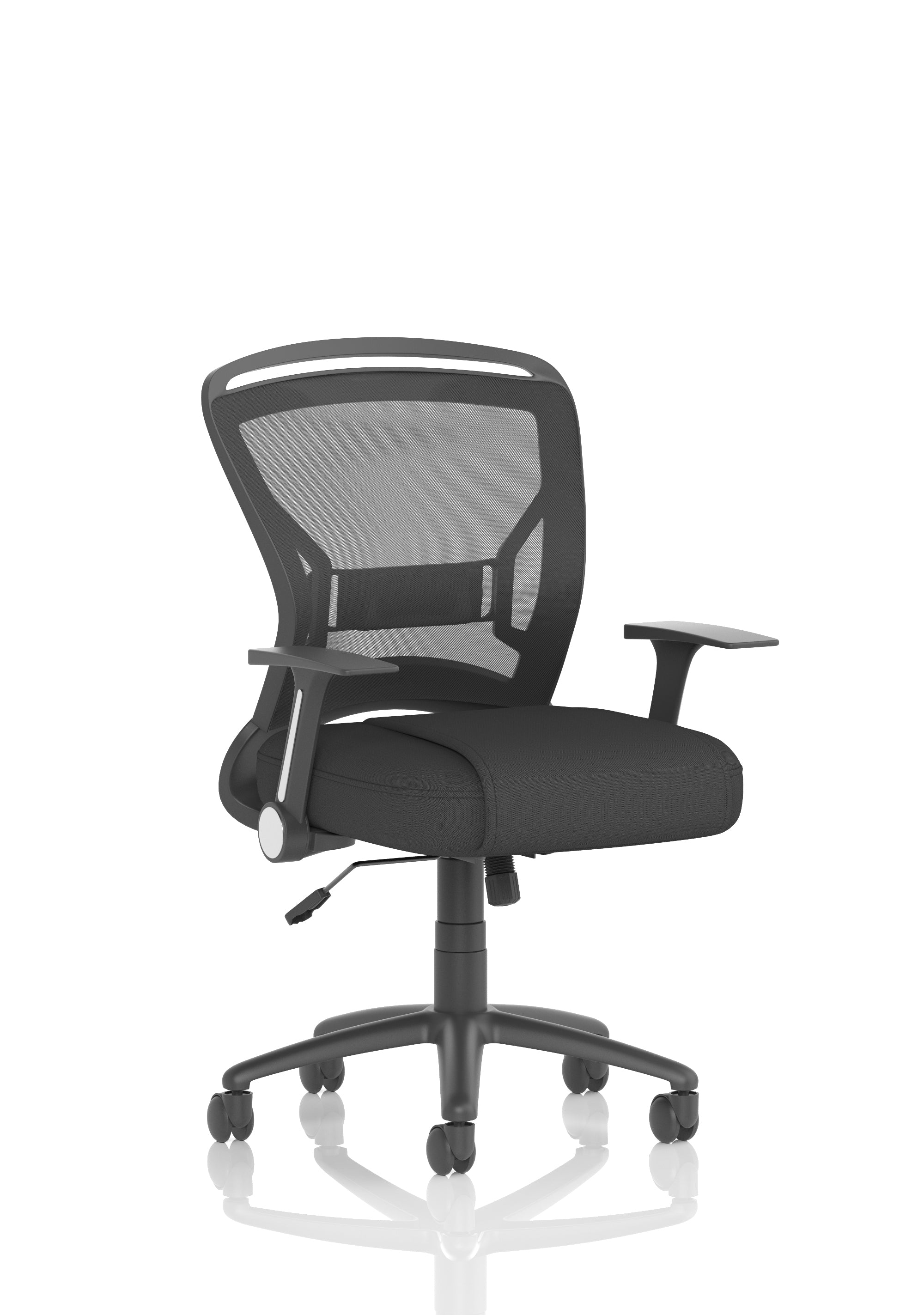 Suppliers Of Zeus Medium Mesh Back Task Operator Office Chair with Folding Arms - Available in 20 Colour Choices UK