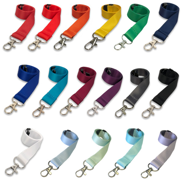 Satin Single Clip Lanyards