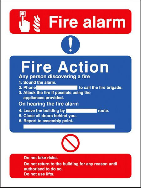 Fire action/call point with lift