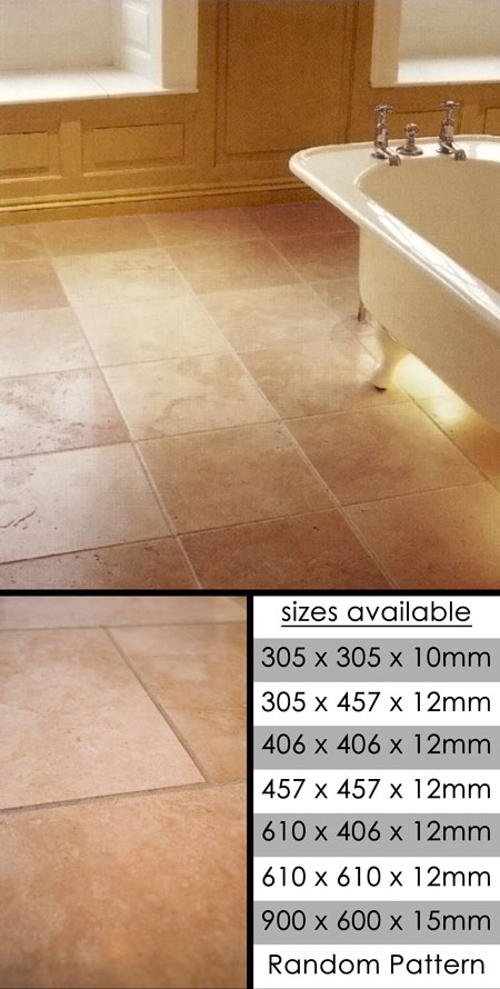 Roman Stone Filled Travertine Tiles (94E)