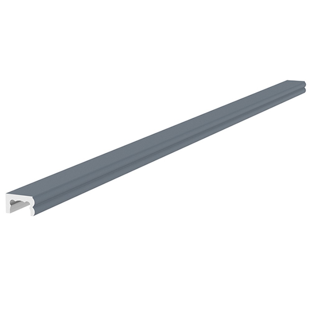 Marano Top Cap for Fence Slat 6m Long Ral 7012 Grey Anthracite