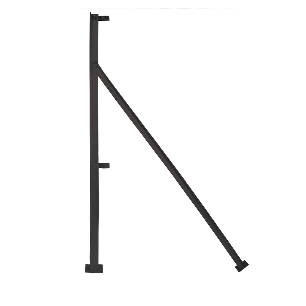 Terminal End Post For 1200mm - RAL 9005 50 x 50 x 6mm - 1.80 Metre Overall