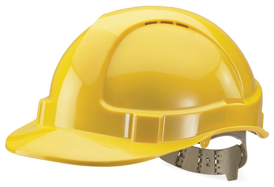 PARKAIR Premium Vented Safety Helmet &#45; White&#47;Yellow