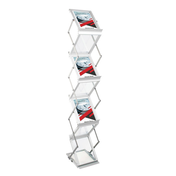 Compact Mini Folding Seven Pocket A5 Literature Rack