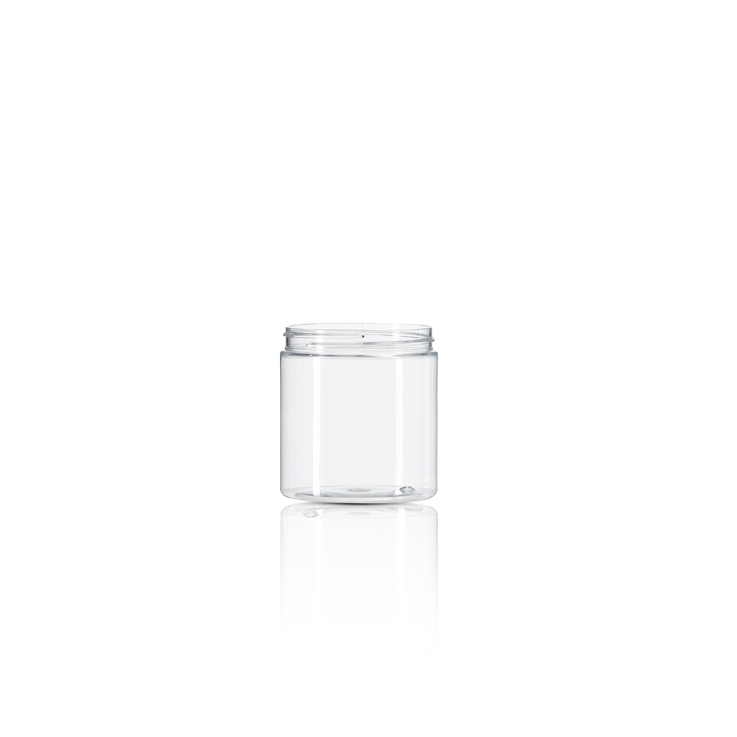 250ml Clear PET Straight-Sided Jar - 70/400 neck