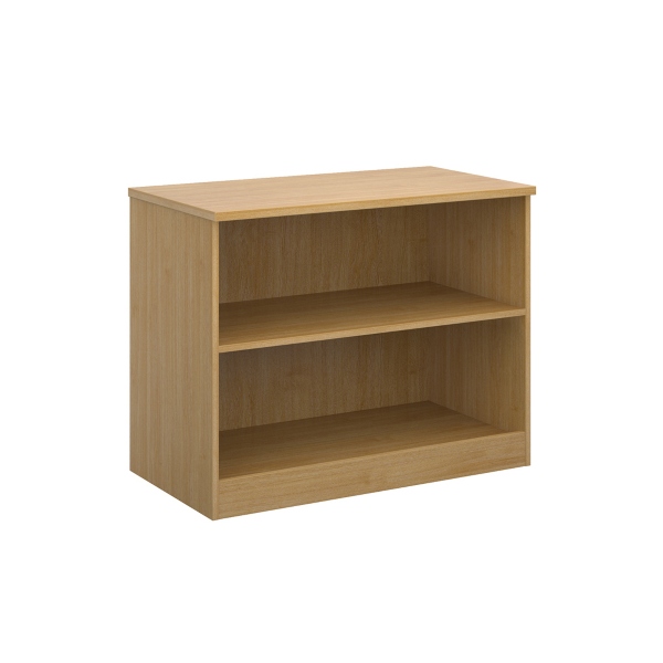 Deluxe Bookcase with 1 Shelf - Oak