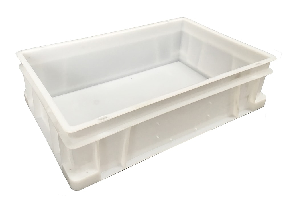 33 Litre Food Grade Plastic Euro Stacking Container / Commercial Stackable Pizza Confectionary Dough Tray