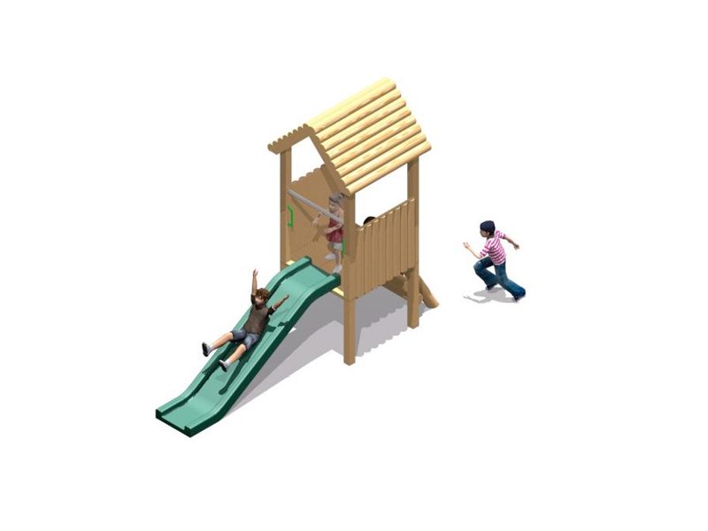 Playhouse & Slide