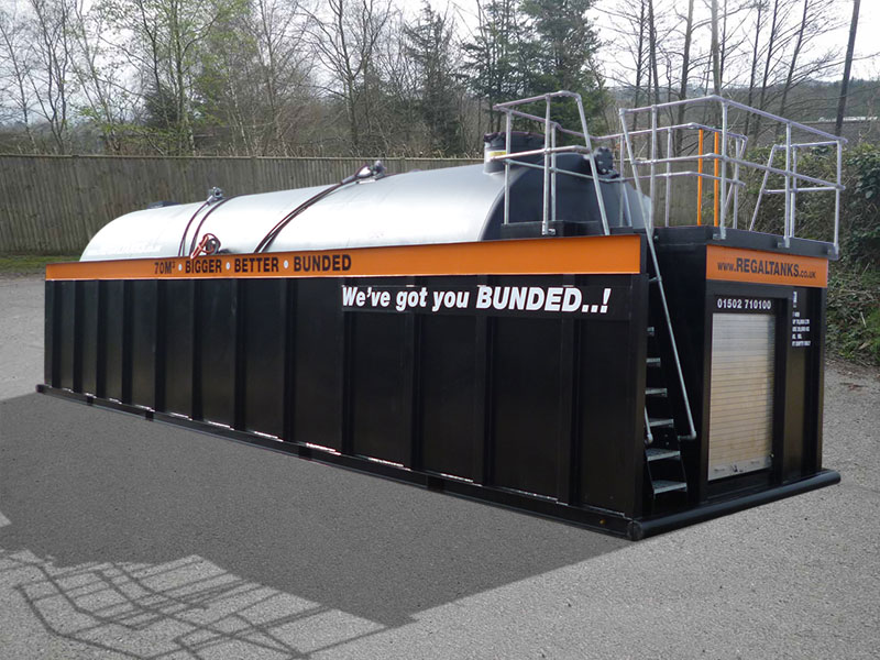 70,000 Litre Bunded Storage Tank for Hire