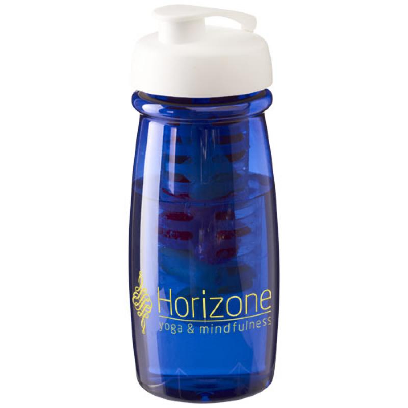 H2O Pulse&#174; 600 ml flip lid sport bottle & infuser
