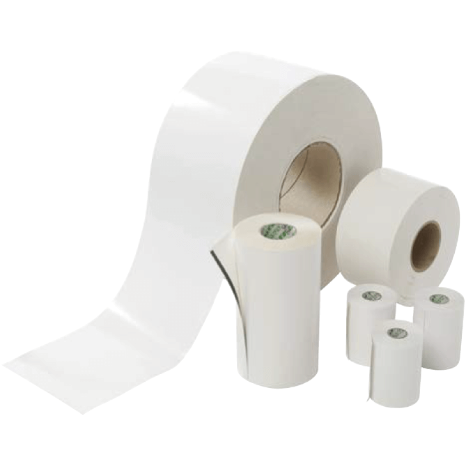 76mm x 70m Direct Thermal Linerless Paper Label, Permanent Adh. (38.1mm Core/100mm OD)