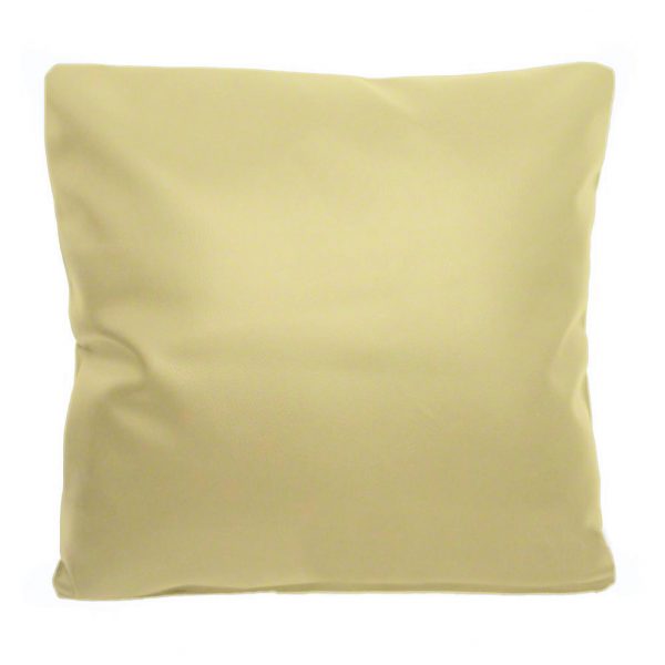Cream Faux Leather Scatter Cushion or Covers. Sizes 16&#34; 18&#34; 20&#34; 22&#34; 24&#34;