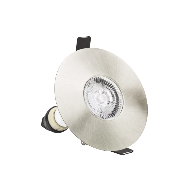 Integral Evofire GU10 Downlight Satin Nickel 70-100mm Hole Size