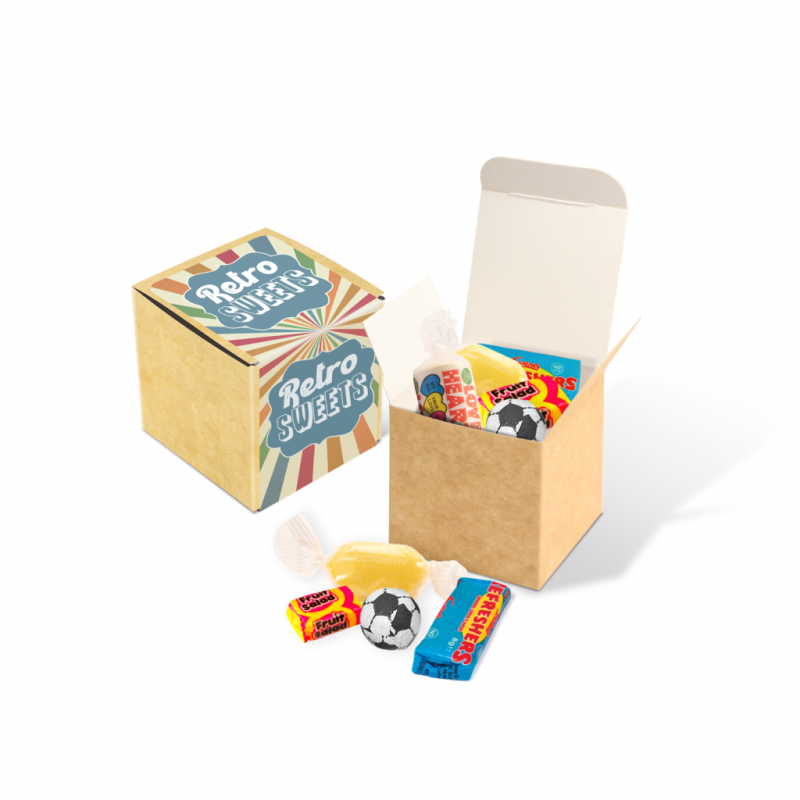 Eco Kraft Cube -�Retro Sweets
